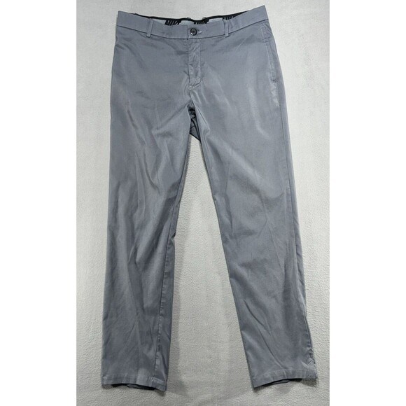 Nike Dri Fit Pants Mens‎ 32x31 Gray Golf Performance Stretch Preppy Athleisure - Picture 1 of 11
